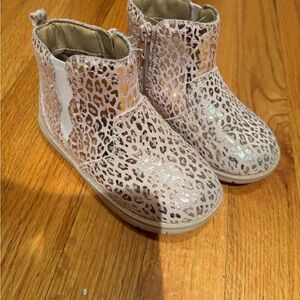 Stride Rite Leopard Print Kids Boots